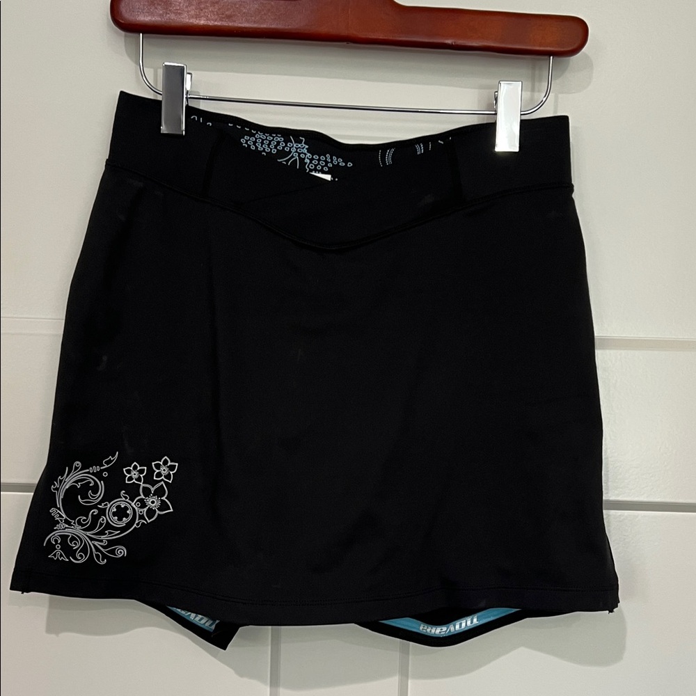 Novara Cycling Shorts Women Black Skirt Skort Polyester Spandex Padded Sz S